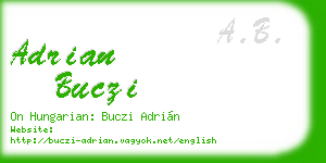adrian buczi business card